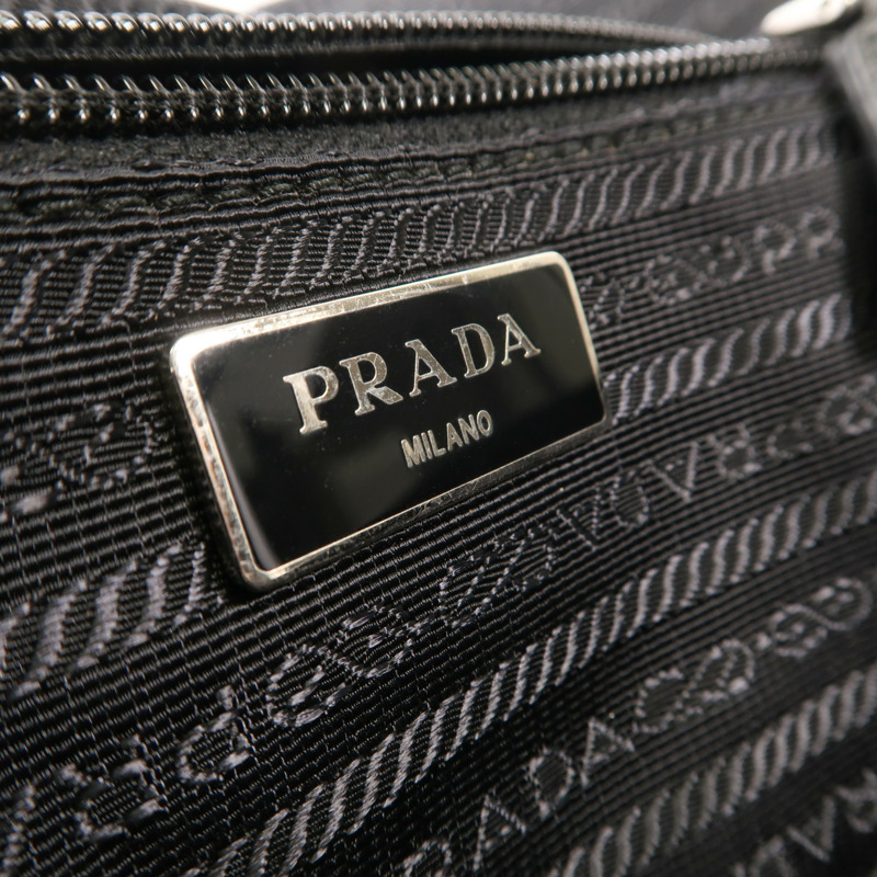 PRADA 帆布Waist Bag銀扣腰包-11
