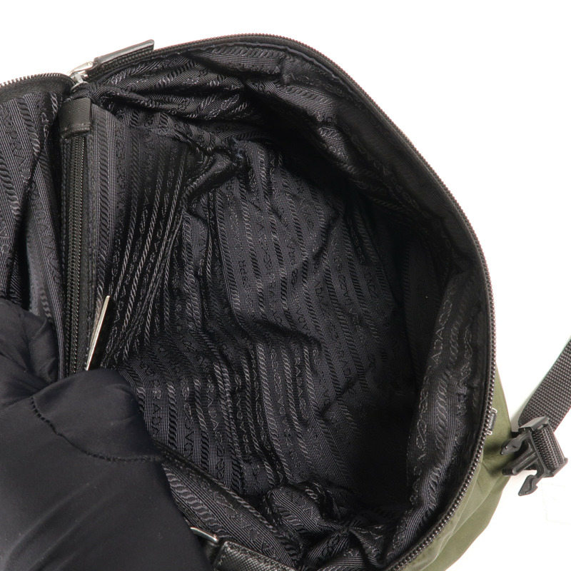 PRADA 帆布Waist Bag銀扣腰包-12