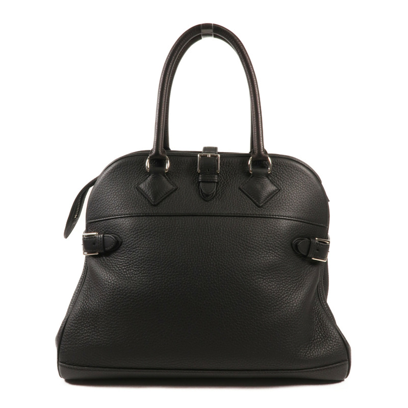 HERMES Togo皮革Atlas 35銀扣手挽袋Nior-0