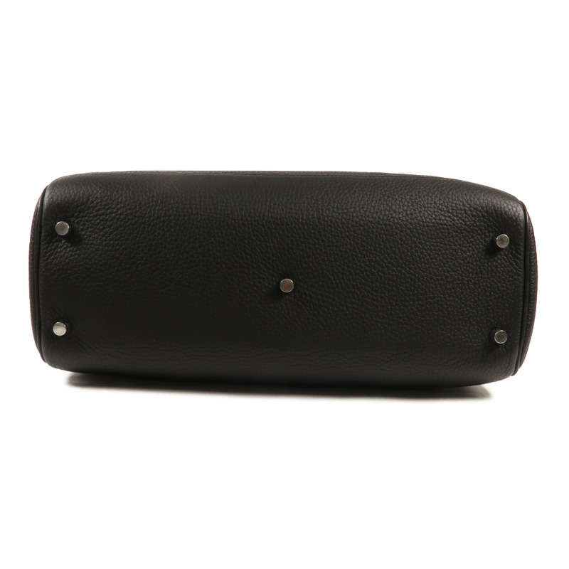 HERMES Togo皮革Atlas 35銀扣手挽袋Nior-3