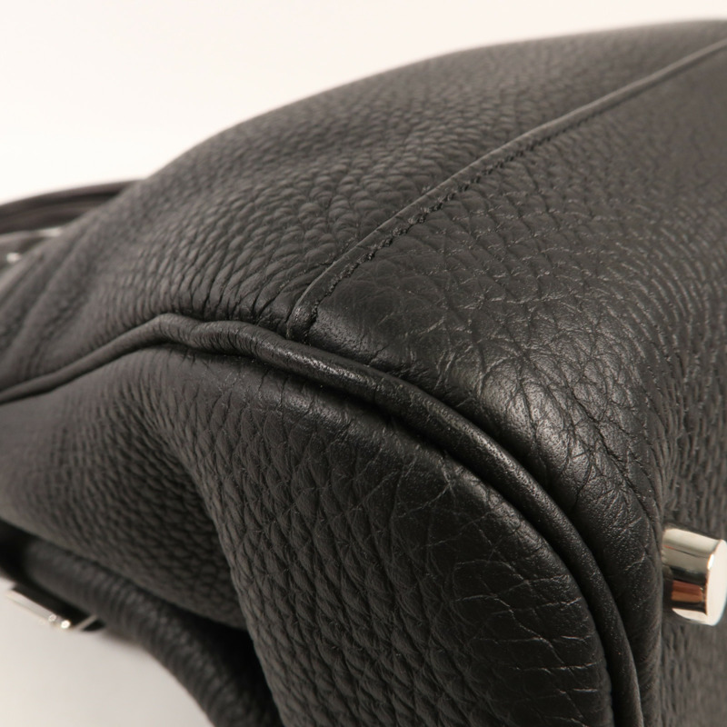 HERMES Togo皮革Atlas 35銀扣手挽袋Nior-7