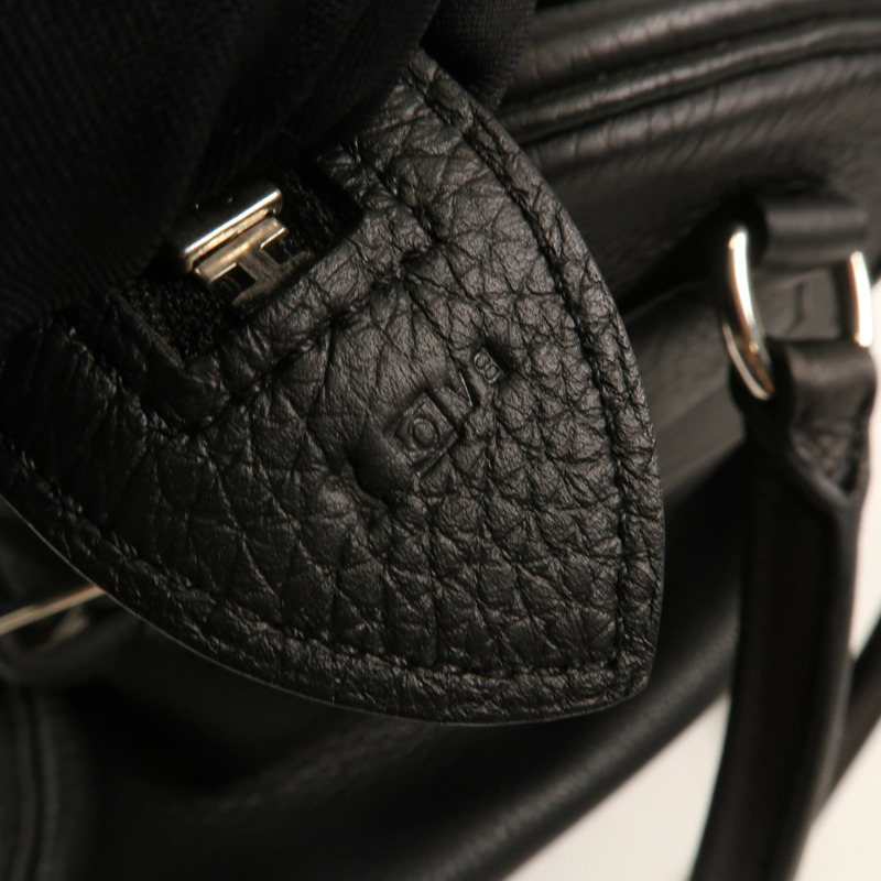 HERMES Togo皮革Atlas 35銀扣手挽袋Nior-10