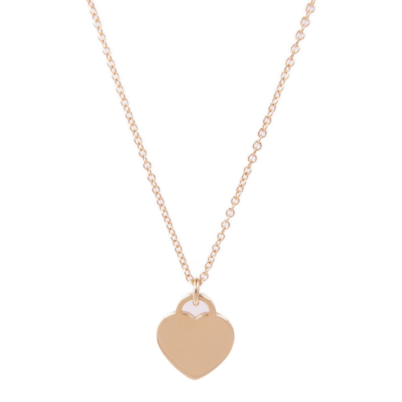 TIFFANY&CO 18K玫瑰金Return To Tiffany項鍊-1