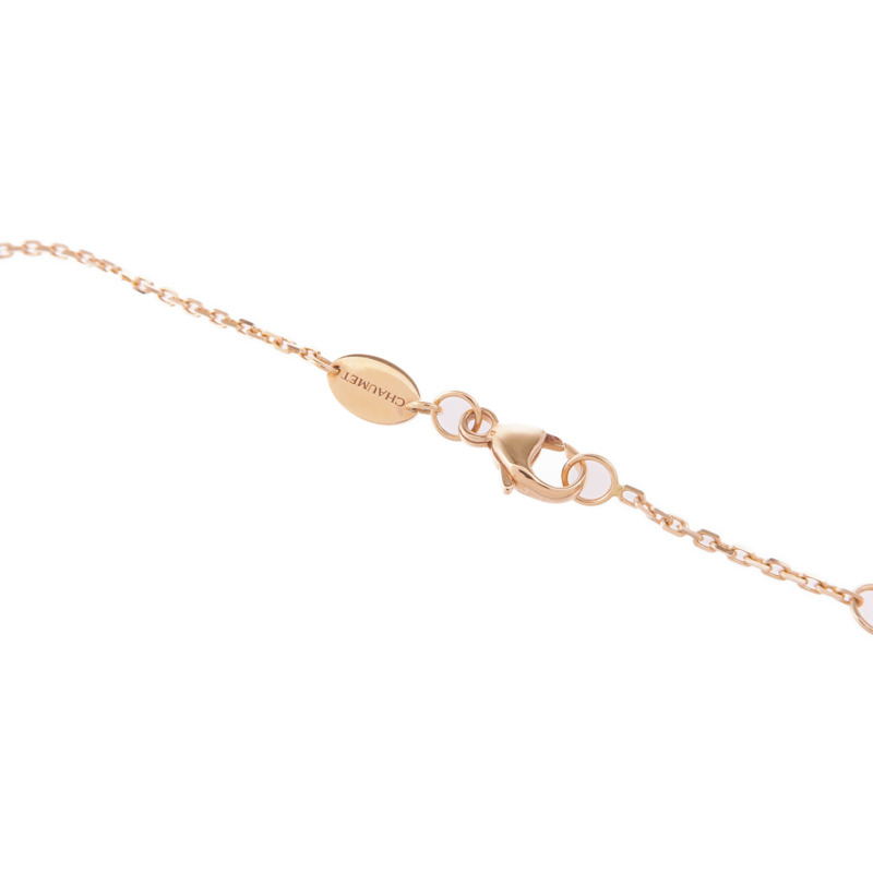 Chaumet 18K玫瑰金Jeux De Liens Harmony縞瑪瑙/鑽石項鍊-3