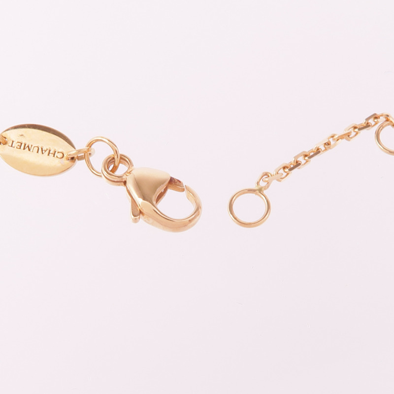 Chaumet 18K玫瑰金Jeux De Liens Harmony縞瑪瑙/鑽石項鍊-4