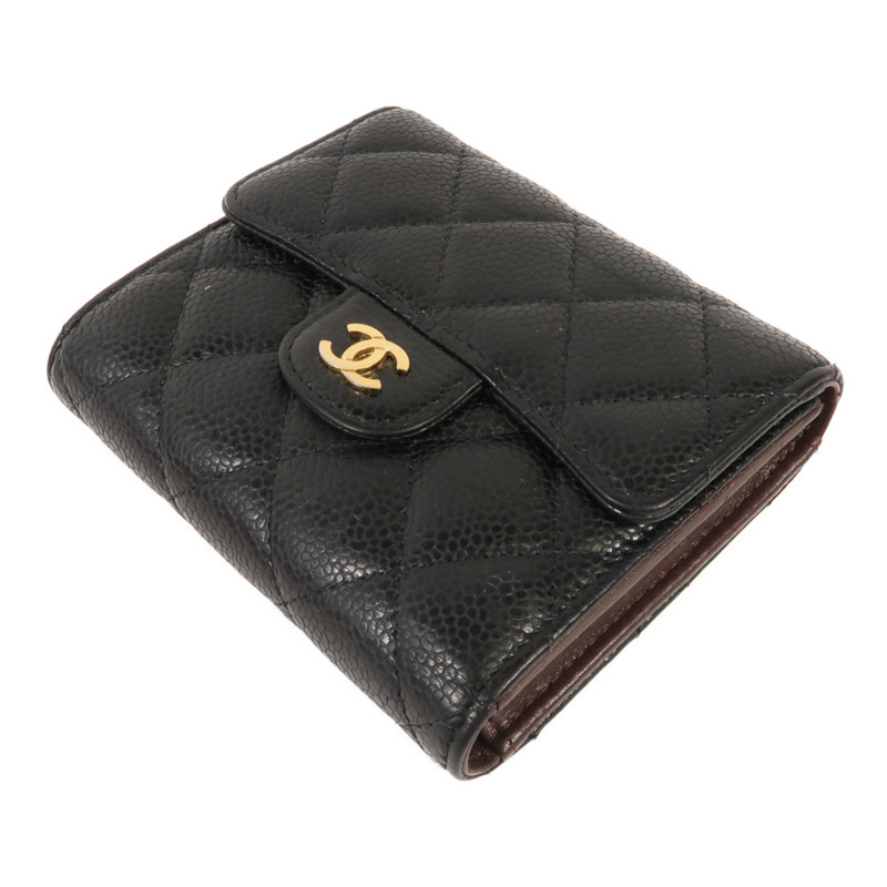 CHANEL 牛皮皮革Wallet金扣錢包-3
