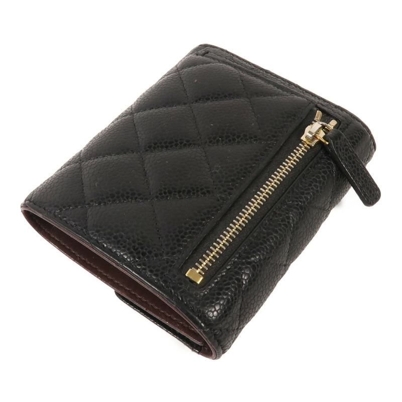 CHANEL 牛皮皮革Wallet金扣錢包-4
