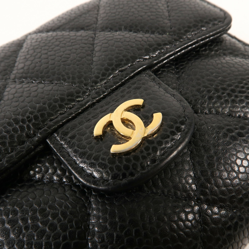CHANEL 牛皮皮革Wallet金扣錢包-5