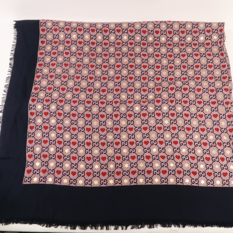 GUCCI 絲質Scarf 140X140絲巾-4