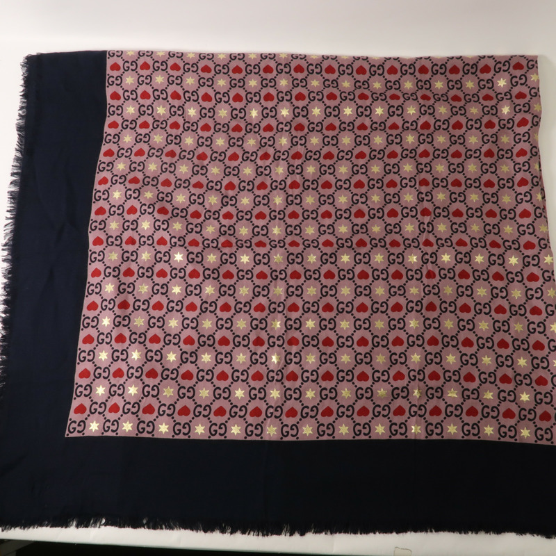 GUCCI 絲質Scarf 140X140絲巾-5