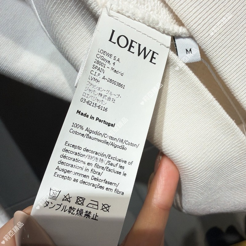 莉亞精品♡Loewe 刺繡圓領長袖 尺碼M 近新閒置-6