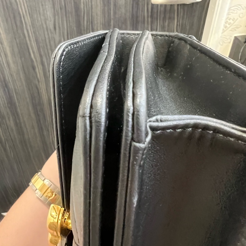 香奈兒 24P手柄包黑金-4