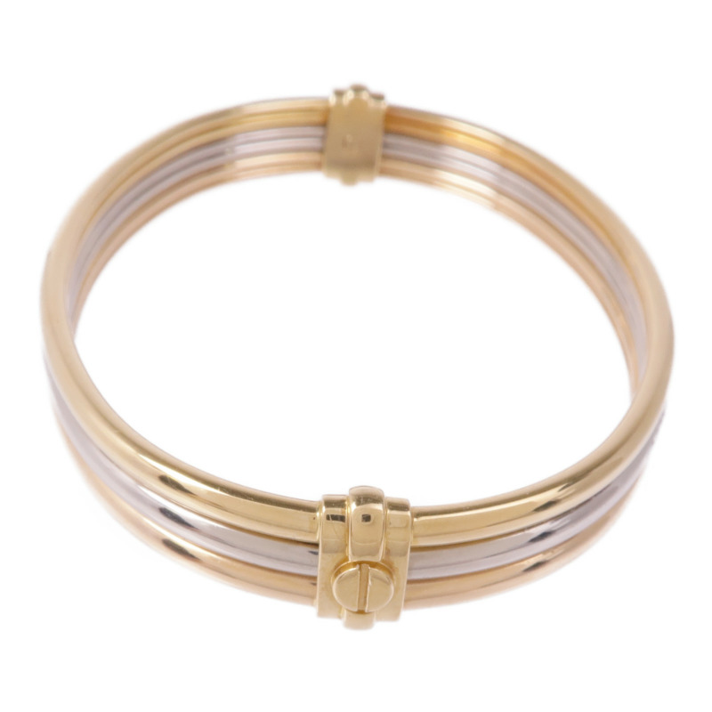 CARTIER 18K黃金/白金/玫瑰金Vintage Trinity Bracelet手鐲-1