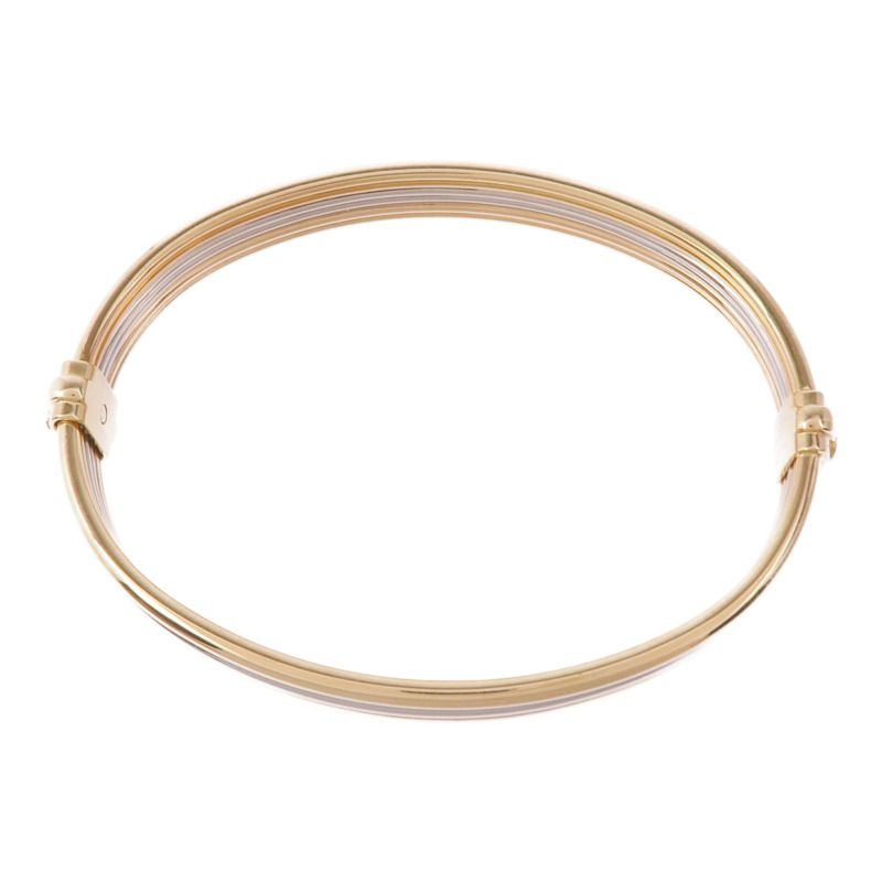 CARTIER 18K黃金/白金/玫瑰金Vintage Trinity Bracelet手鐲-3