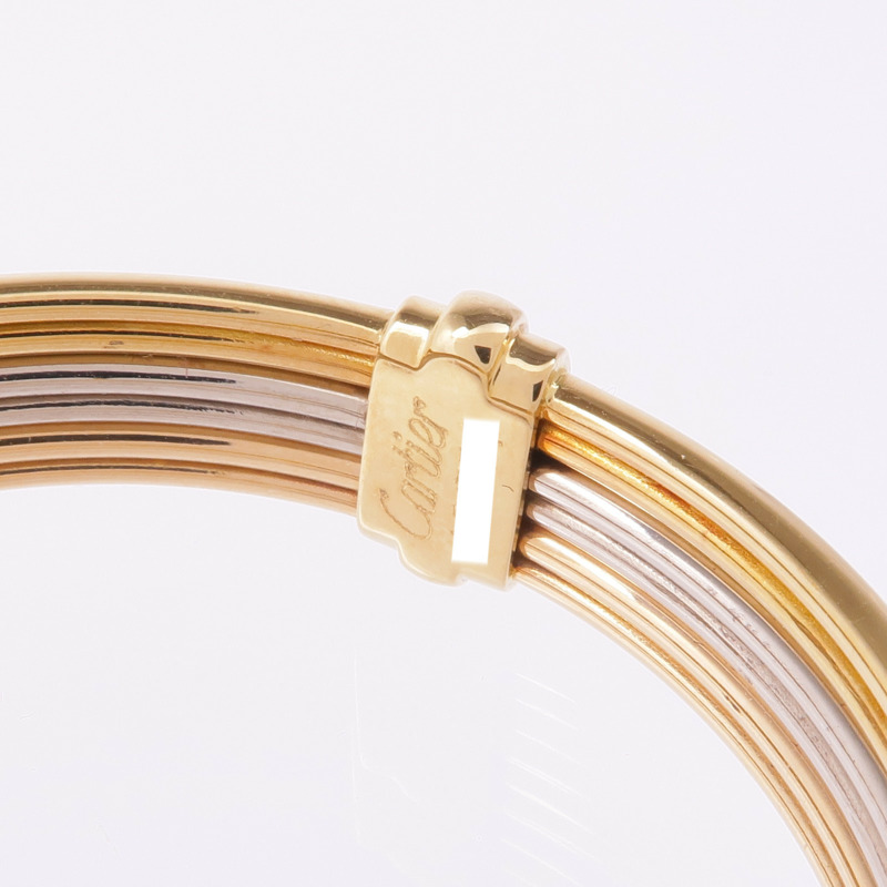 CARTIER 18K黃金/白金/玫瑰金Vintage Trinity Bracelet手鐲-4