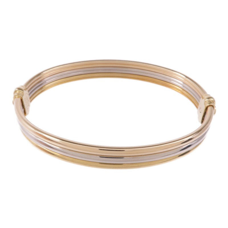 CARTIER 18K黃金/白金/玫瑰金Vintage Trinity Bracelet手鐲-8