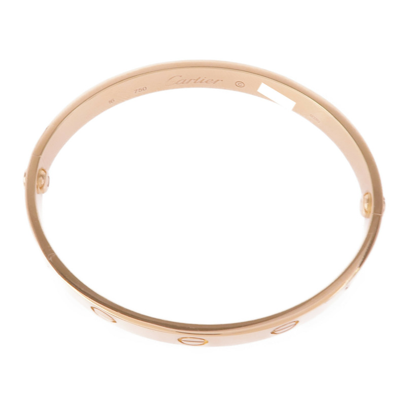 CARTIER 18K玫瑰金Love Bracelet手鐲Cartier#16-3