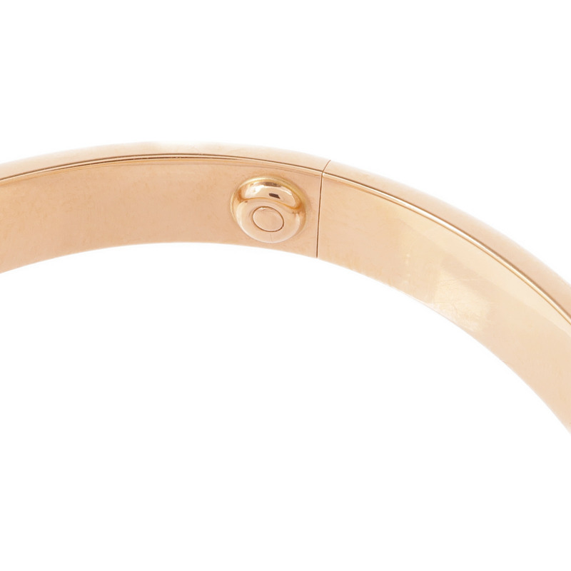 CARTIER 18K玫瑰金Love Bracelet手鐲Cartier#16-5