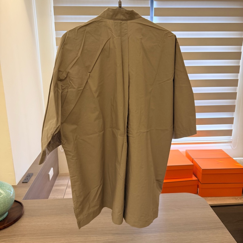 Homme Plisse立領短袖襯衫-5