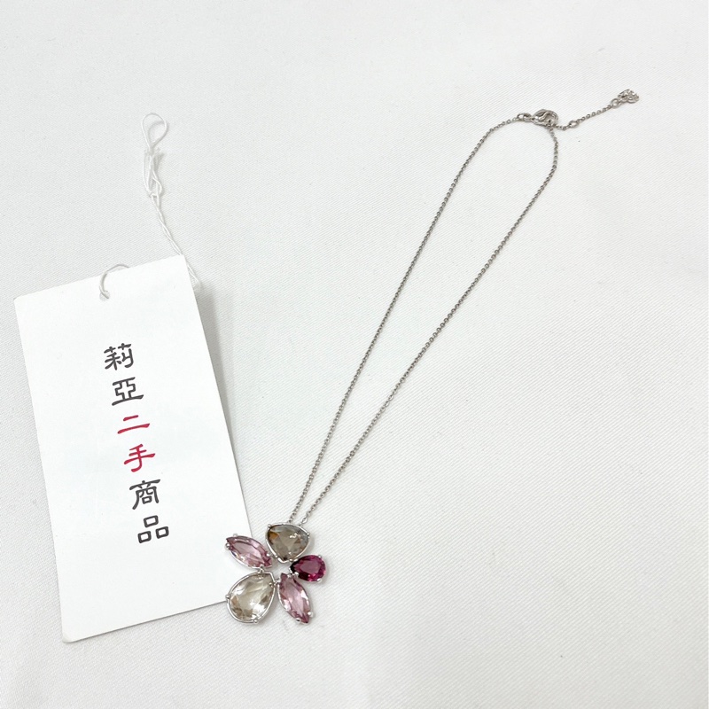 莉亞精品♡Swarovski 花朵項鍊 二手-4
