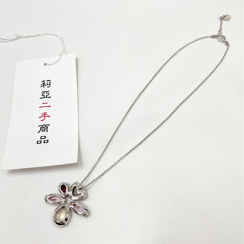 莉亞精品♡Swarovski 花朵項鍊 二手-5