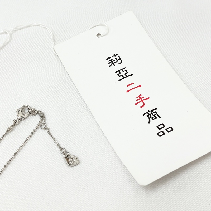 莉亞精品♡Swarovski 粉圓鑽項鍊 二手-7