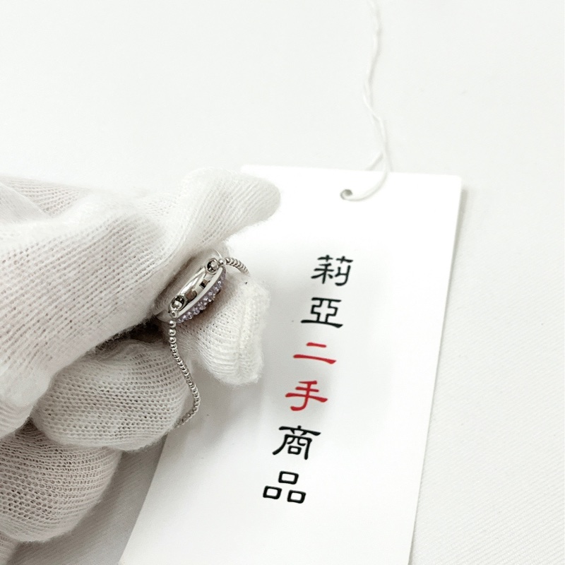 莉亞精品♡Swarovski 粉圓鑽項鍊 二手-11