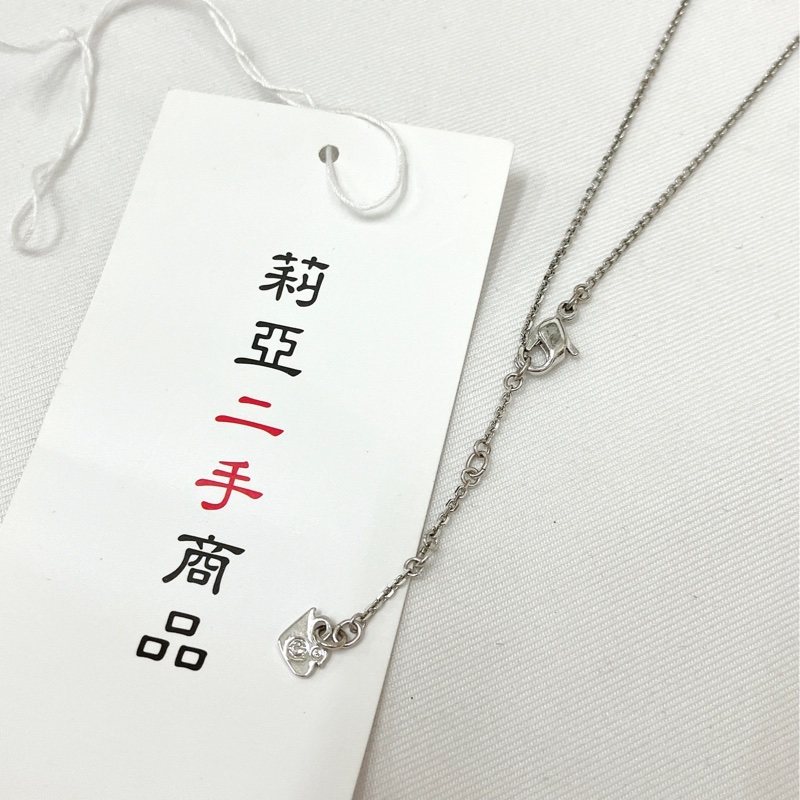 莉亞精品♡Swarovski 粉鑽愛心項鍊 二手-5