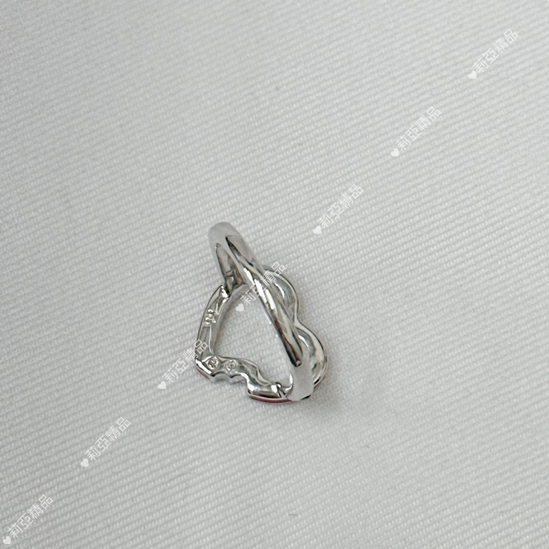 莉亞精品♡ SWAROVSKI 鏤空愛心戒指 二手美品-2
