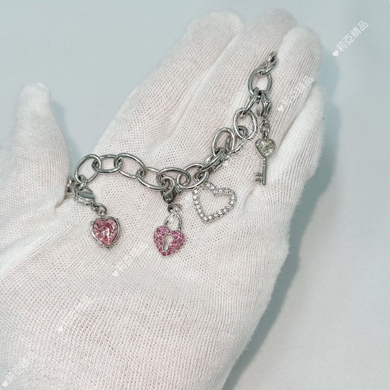 莉亞精品♡ SWAROVSKI 手鍊+吊飾 99新美品-3