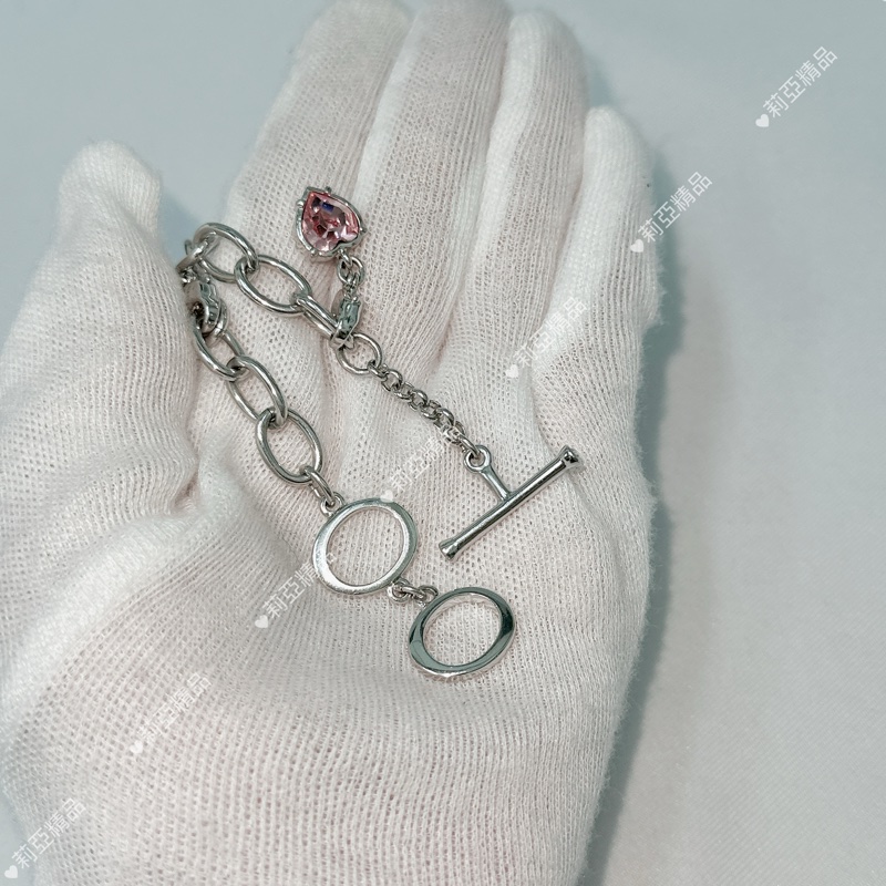 莉亞精品♡ SWAROVSKI 手鍊+吊飾 99新美品-4