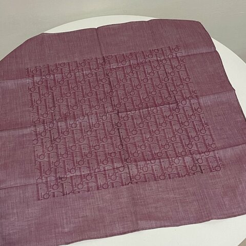 【中古】Dior老花絲巾