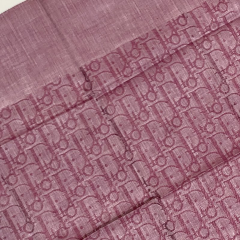 【中古】Dior老花絲巾-1