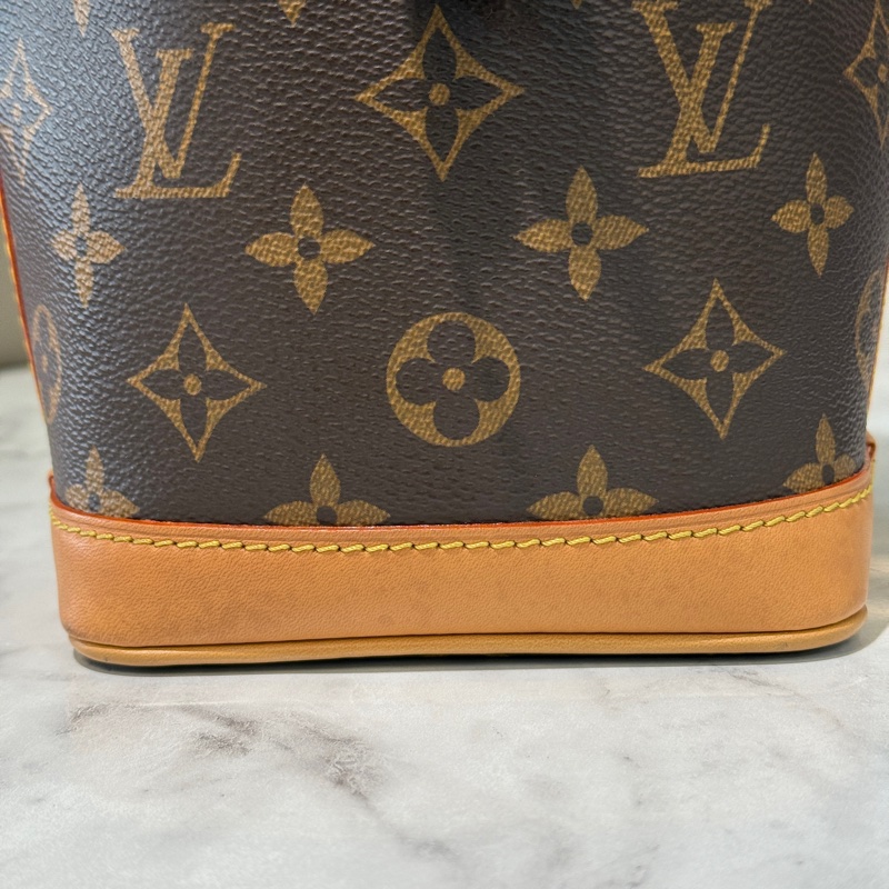 LV 原花NanoNoe金釦束口手提肩斜背水桶包M81266-7
