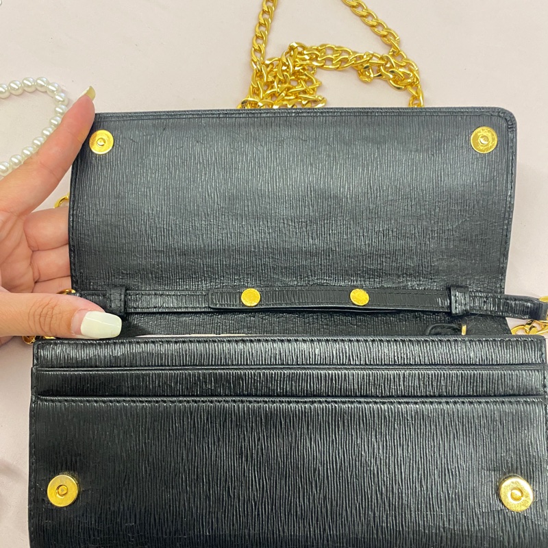 Prada woc 水波紋側背鍊條包-10