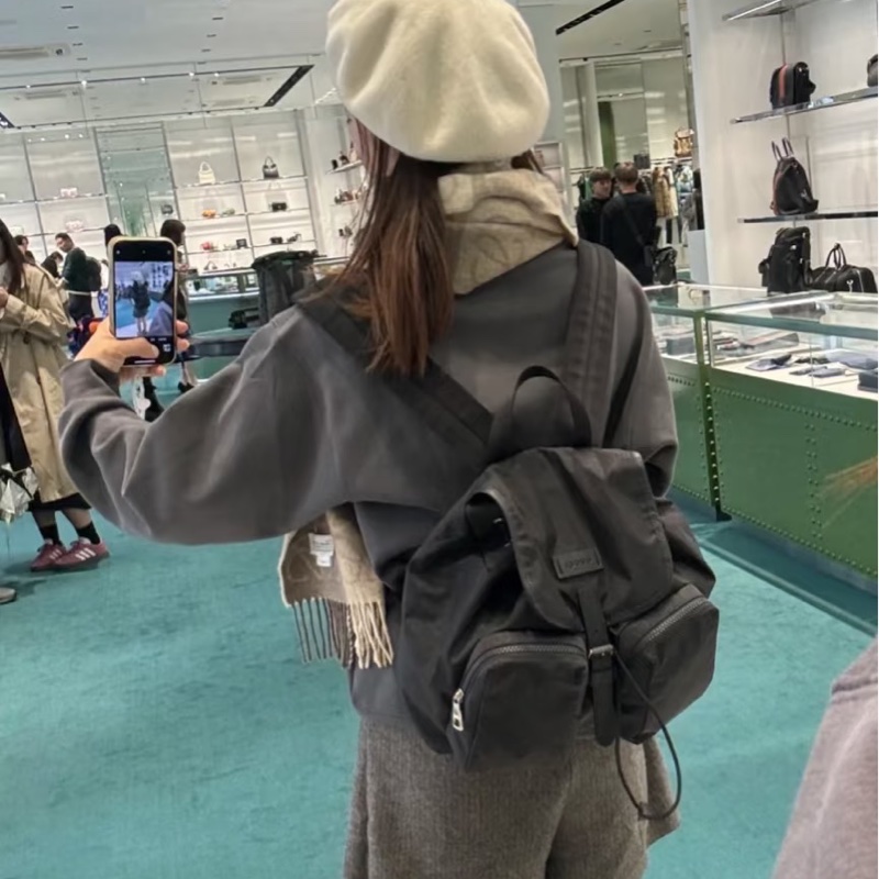 Gucci 510343 尼龍 降落傘 黑色 logo 口袋 雙肩包 後背包 手提包 肩背包-7
