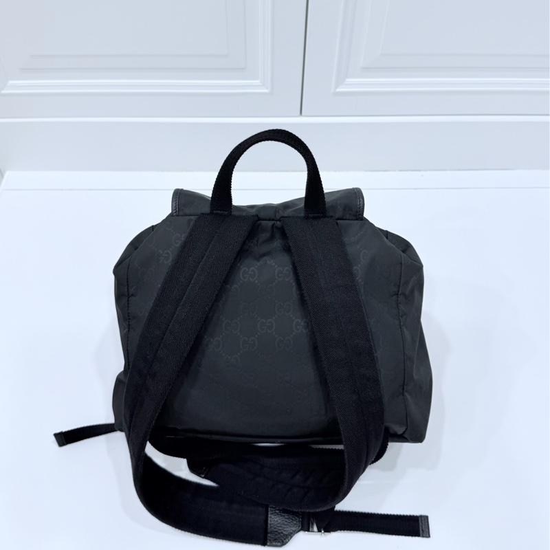 Gucci 510343 尼龍 降落傘 黑色 logo 口袋 雙肩包 後背包 手提包 肩背包-14