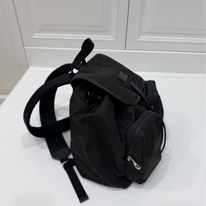 Gucci 510343 尼龍 降落傘 黑色 logo 口袋 雙肩包 後背包 手提包 肩背包-21