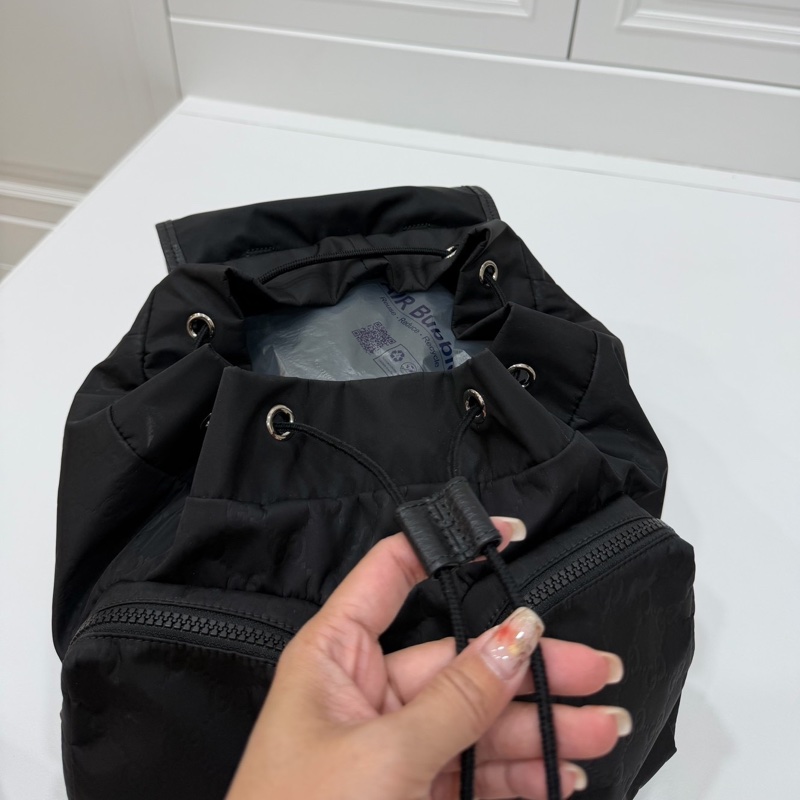 Gucci 510343 尼龍 降落傘 黑色 logo 口袋 雙肩包 後背包 手提包 肩背包-24