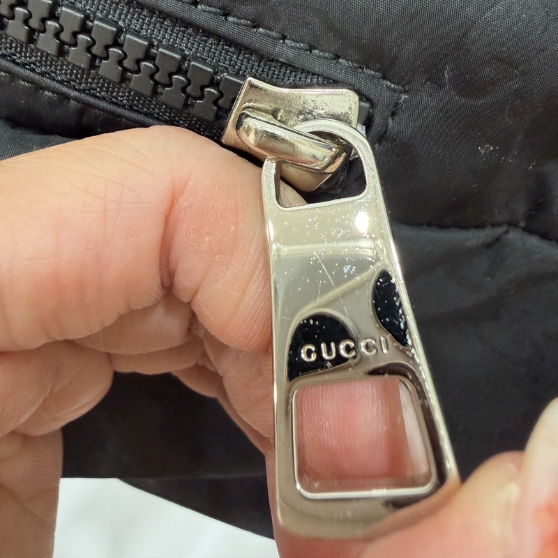Gucci 510343 尼龍 降落傘 黑色 logo 口袋 雙肩包 後背包 手提包 肩背包-25
