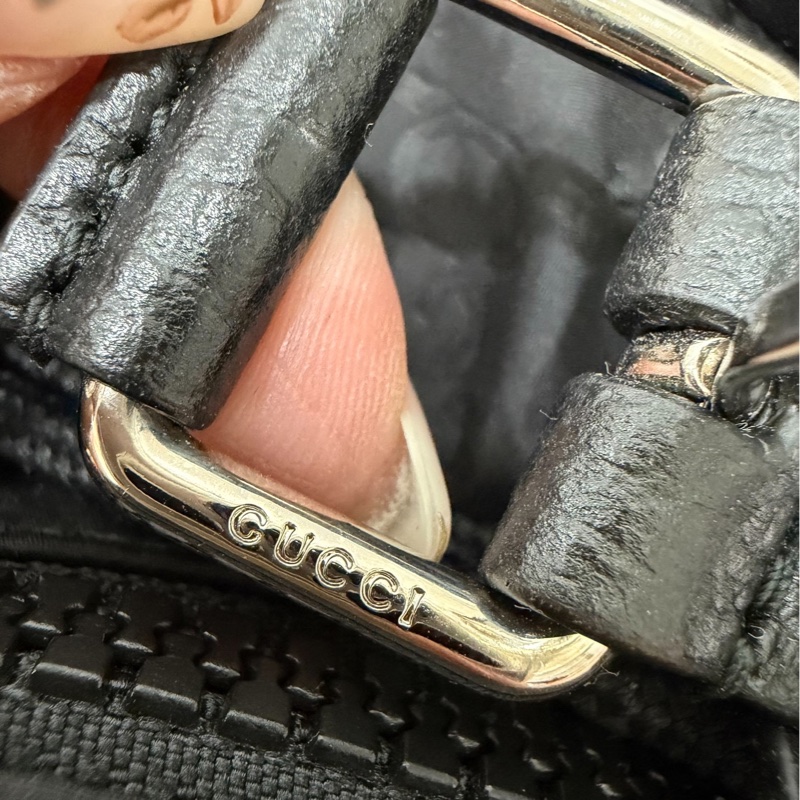 Gucci 510343 尼龍 降落傘 黑色 logo 口袋 雙肩包 後背包 手提包 肩背包-31