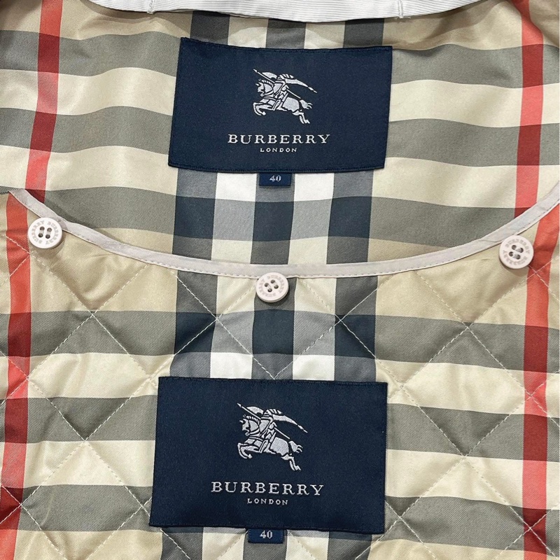 Burberry 倫敦 二件式格紋連帽風衣外套(帽可收) 內搭一件可拆卸的格紋背心-8