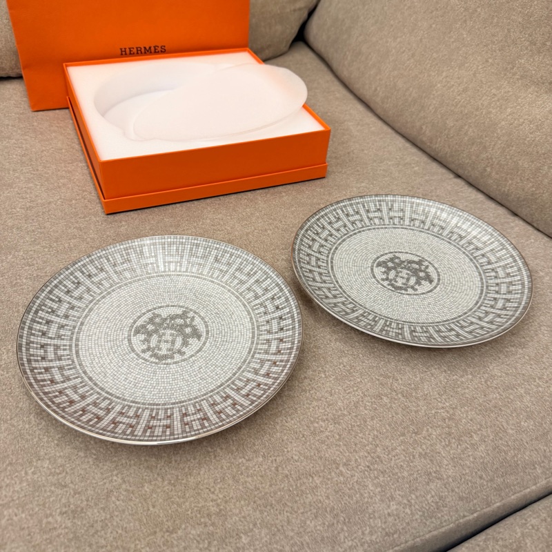 Hermes 馬賽克系列甜點盤-1