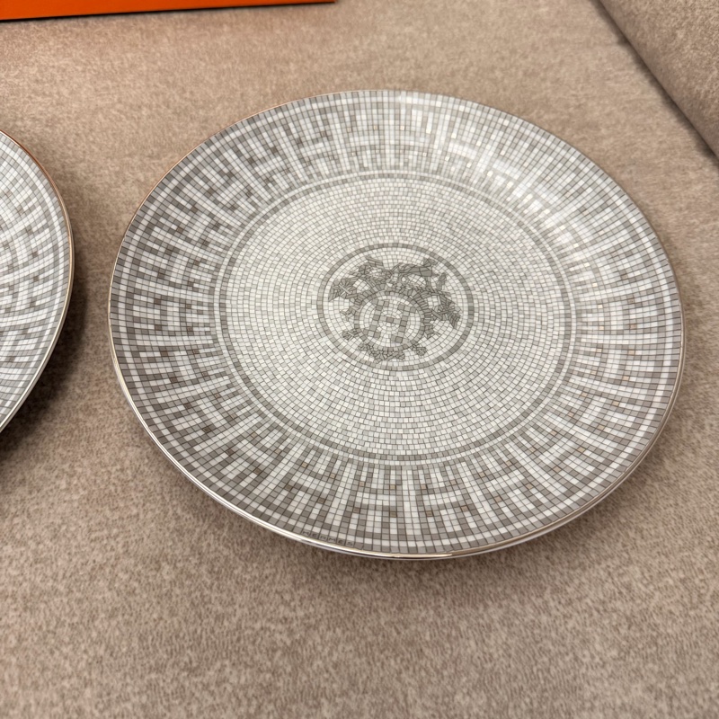 Hermes 馬賽克系列甜點盤-3