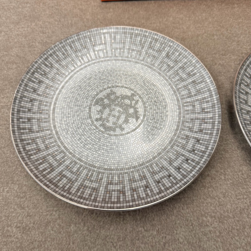 Hermes 馬賽克系列甜點盤-4