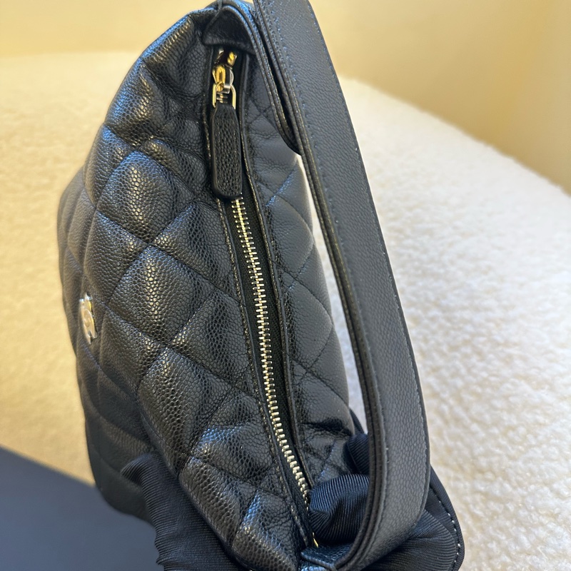 Chanel香奈兒25P飯盒包 黑色荔枝紋 25年8月購入 全新未使用,-1