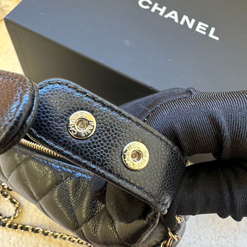 Chanel香奈兒25P飯盒包 黑色荔枝紋 25年8月購入 全新未使用,-5