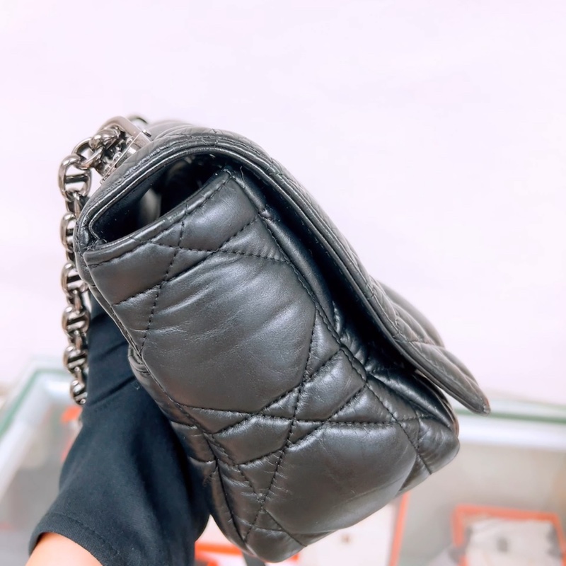 Dior caro so black 中號鏈條包-5
