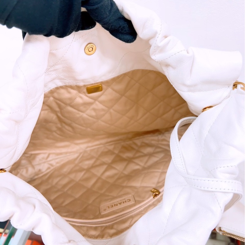 Chanel 22 白金小號-10