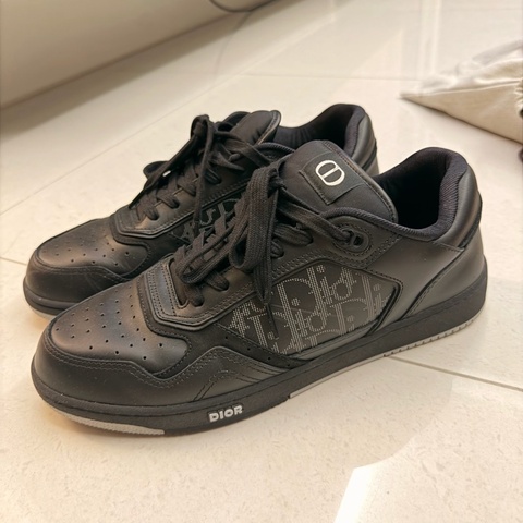 Dior 黑色老花運動鞋